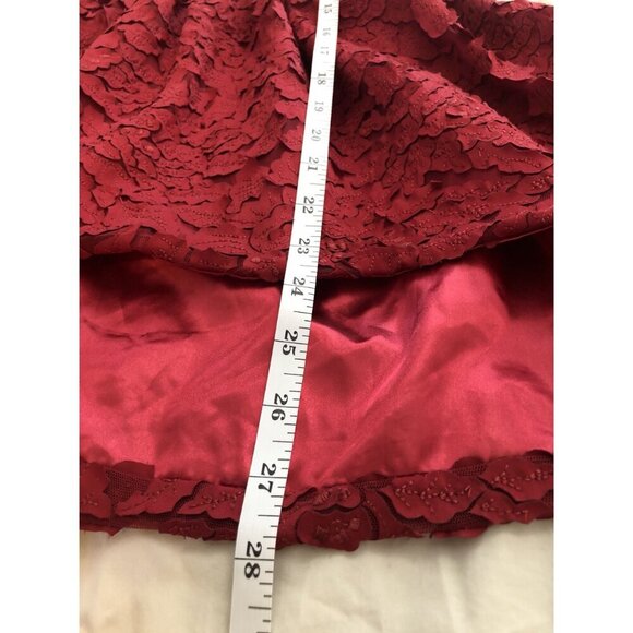 Chasing Fireflies Red Leaf Applique Sleeveless Party Dress Girls 6 Flower Girl - Picture 9 of 9